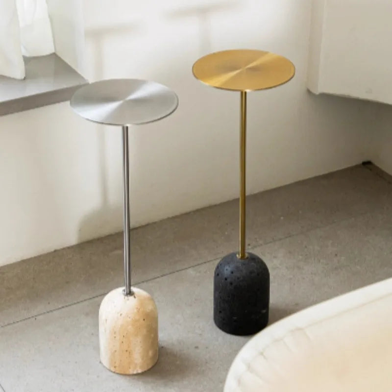 Modern Side Table Stainless Steel Art Sofa Tables Multifunctional Bedroom Side Table Creative Relaxing Living Room Furniture