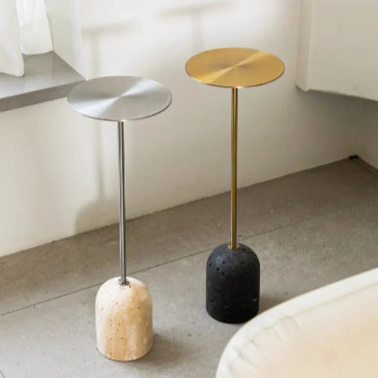 Modern Side Table Stainless Steel Art Sofa Tables Multifunctional Bedroom Side Table Creative Relaxing Living Room Furniture