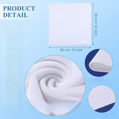 10pcs Sublimation Blank Towels – DIY Hand and Dish Towels for Kitchen, Bathroom, and Home Use