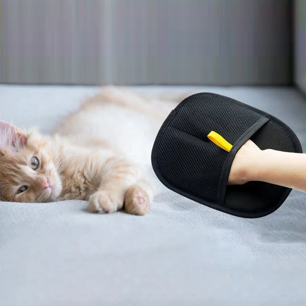 1/2/3 pcs Pet Grooming Gloves Pet Brush Gloves Deshedding Brush Glove for Dog Cat Rabbit with Long/Short/Curly Hair