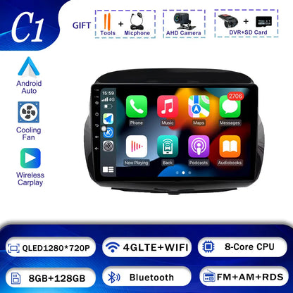 GPS Navigation Android 15 For Honda Edix FRV 2004-2009 BT Carplay Car Radio Multimedia  Head Unit WIFI Video Player 4G DSP Audio