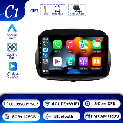 GPS Navigation Android 15 For Honda Edix FRV 2004-2009 BT Carplay Car Radio Multimedia  Head Unit WIFI Video Player 4G DSP Audio
