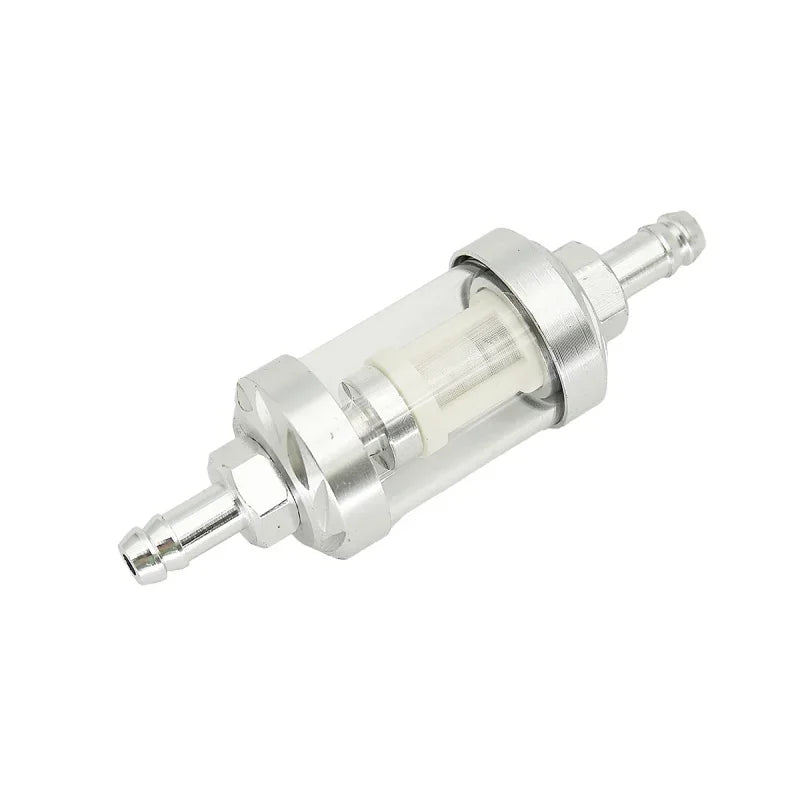 8mm CNC Aluminum Alloy Glass Gas Fuel Oil Filter Moto for Dirt Pit Bike 125/140/150/160cc CRF70 90 110 TTR100 110 KLX65