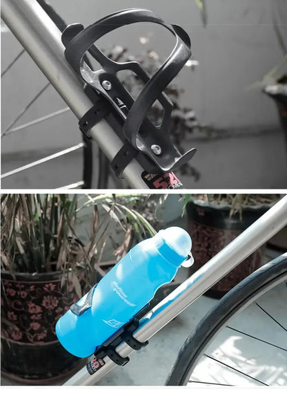 Bicycle Water Bottle Holder Adaptor 5 Colors Silicone Bottle Cage Strap Seatpost Fork Frame Multi Location Mounting Bike Parts