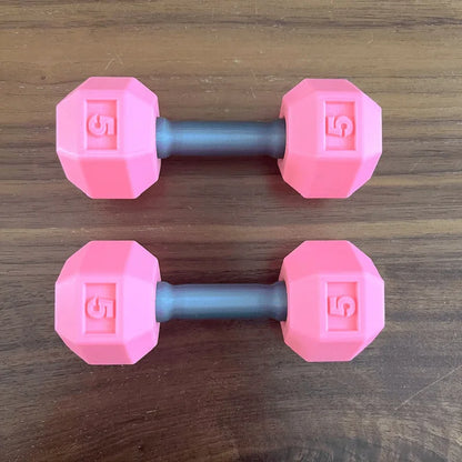 2 Pcs/set Toy Dumbbells Innovative Miniature Plastic Baby Dumbbell Set - Creative Toys for Toddlers