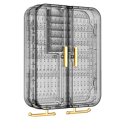Jewelry Storage Box Jewelry Accessories Shelf Transparent Wall Mounted Jewelry Organizer Earrings Necklaces Rings Display Stand