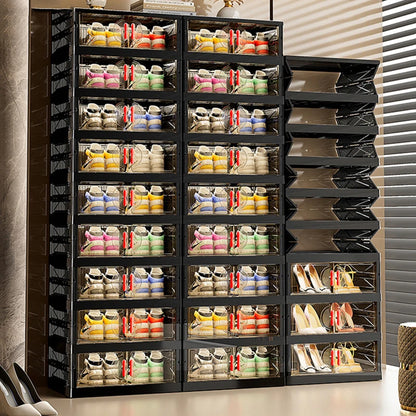 Living Room Shoe Cabinet Multilayer Storage Storage Folding Large Capacity Shelves Household Snack Cabinet Furniture