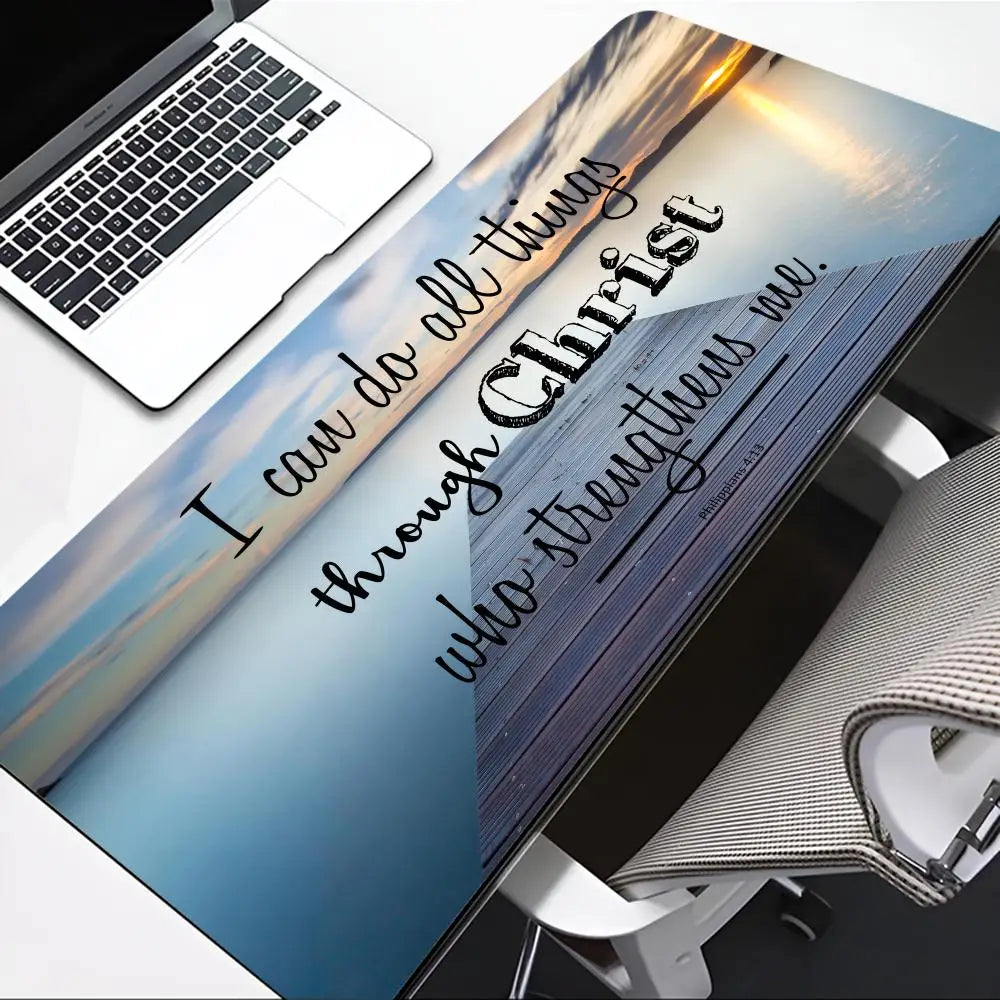 Bible Verse     Mouse Pad Game mouse pad face gamer desk pad mouse pad carpet accessories table pad