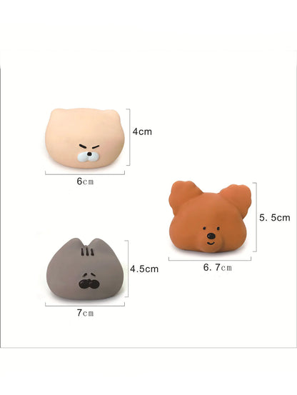 Dog Chew Toy Pet Squeaky Ball Toy Teeth Care Cartoon Rubber Latex Interactive Trainning Puppy Pet Dog Supplies Toys for Dog.