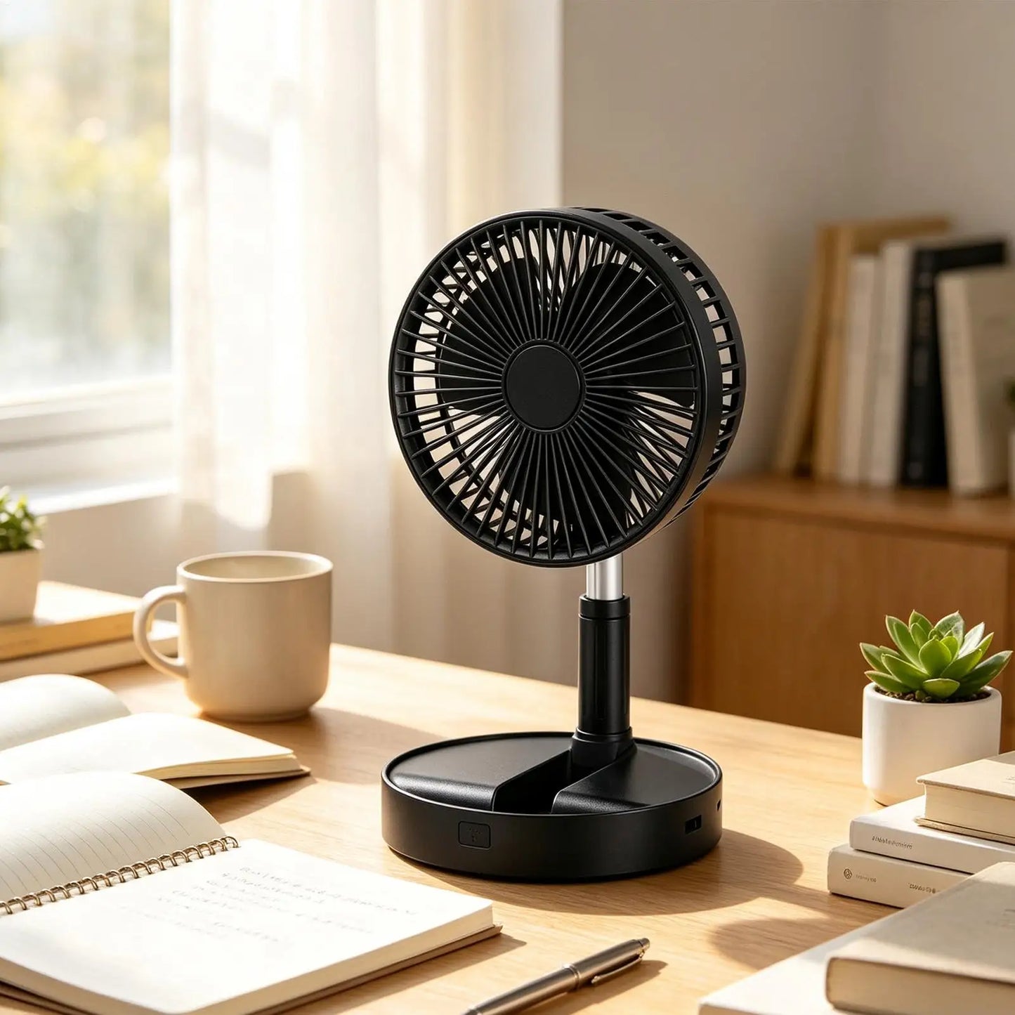Portable Fan For Room 185-Degree Tilt Quiet Blower Silent Foldable Rechargeable Standing Fan For Home Outdoor Camping Travel