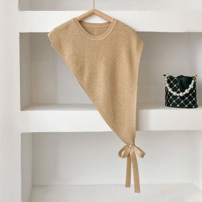 Fashion Versatile Women's Skew Triangle Shawl Autumn And Winter New Women's Shawls Senior Sense Retro Niche Design