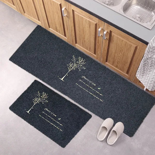 Door Floor Mat Japanese-style Door Mat Rectangle Non-Slip Foot Pad Home Welcome Carpet for Hallway Bath Kitchen Doormat