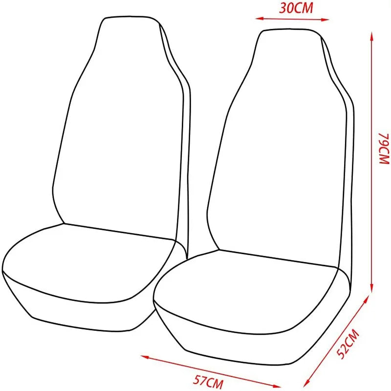 Faux Leather Car Seat Cover Full Set Airbags Compatible and Split Bench Universal Auto Covers Style Car Seat Cover Auto Interior