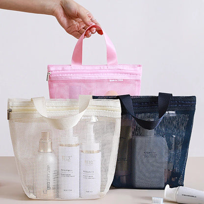 Shower Caddy Portable, Mesh Shower Caddy Tote Bag Quick Dry Hanging Toiletry and Bath Organizer for Dorm, Gym, Beach, Travel