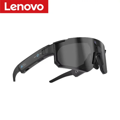 Lenovo 1600w AI Smart Camera Glasses Anti-shake 1080P Video Photo Cycling Sport ChatGPT Sunglasses DualMic 32GB Windproof Goggle