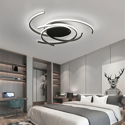 Modern LED Ceiling Lights Lighting For Living Study Room Bedroom Ceiling Lamp Indoor Lighting Home Decoration Lights White/Black