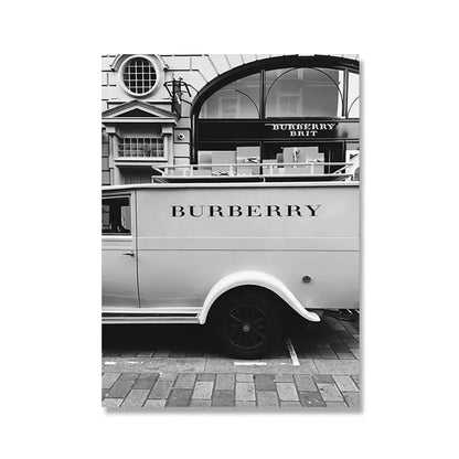 Canvas Painting Nordic Luxury Shop Race Car Paris Champs Elysees Art Posters And Prints Wall Pictures For Living Room Decor