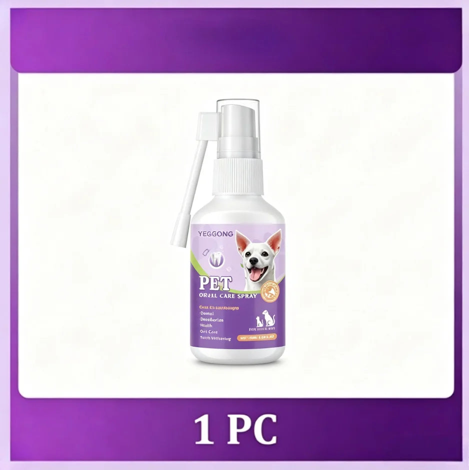 50ml Pet Oral Care Spray Dogs Cats Teeth Cleaning Fresh Breath Daily Dental Care Pet Supplies