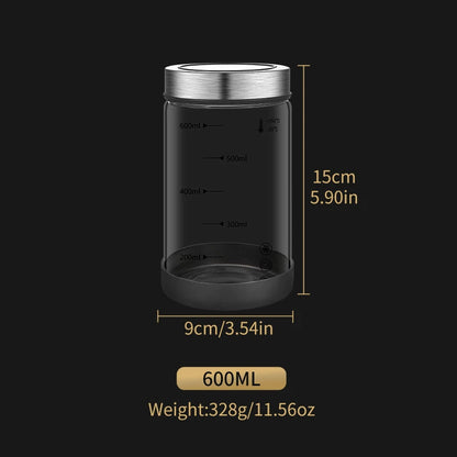 High Borosilicate Sealed Glass Bottle Kitchen Storage Jar Moisture-Proof Storage Box Household Coffee Bean Storage Jar seal pot