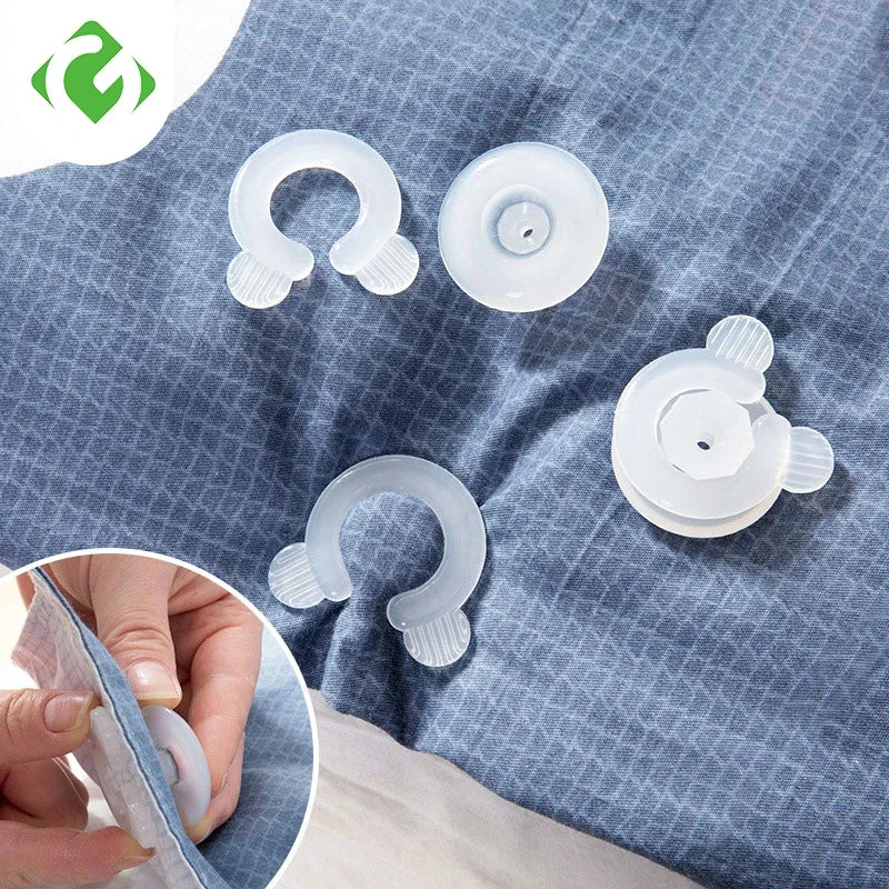 4Pcs/Set Comforter Grippers Bed Duvet Donuts Quilt Covers Sheet Holders Gripper Blankets Sheet Accessories Fastener Clips Clamp