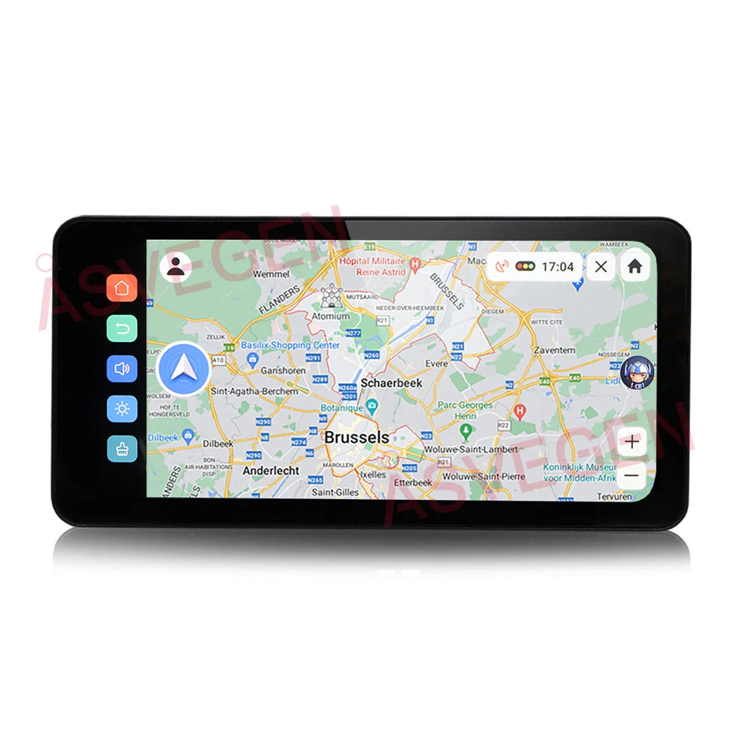 6.23 Inch Car GPS Motorcycle Universal Navigation 1560*720 Android 12 Wireless Carplay 4G with Front and Back Dual Cameras