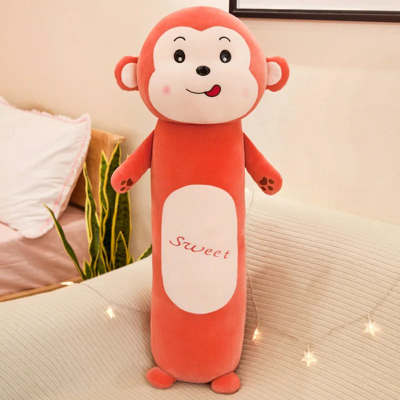 2025 New Pillows for Bedroom Soft and Comfortable Soft Long Sleeping Pillow Delicate and Smooth Cute Animal Cylindrical Pillow