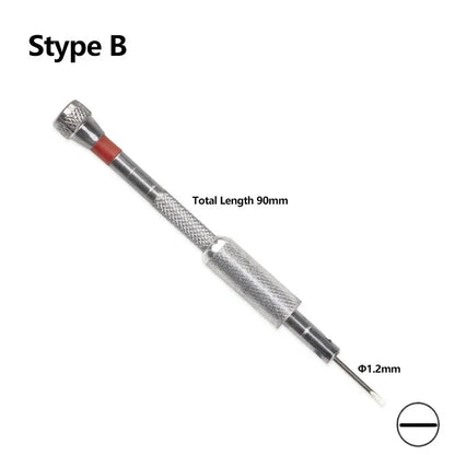Small 0.8-1.6mm Steel Screwdriver For Watch Glasses Repairing Portable Hand Tools Band Removal With Mini Link Pins Watchmaker