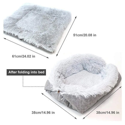 Autumn and Winter Nest Mat 2025 NewThick Cat Bed Pet Mat Dual-use Dog Bed Cat Mat Plush Cat Mattress Pet Bed Autumn and Winter