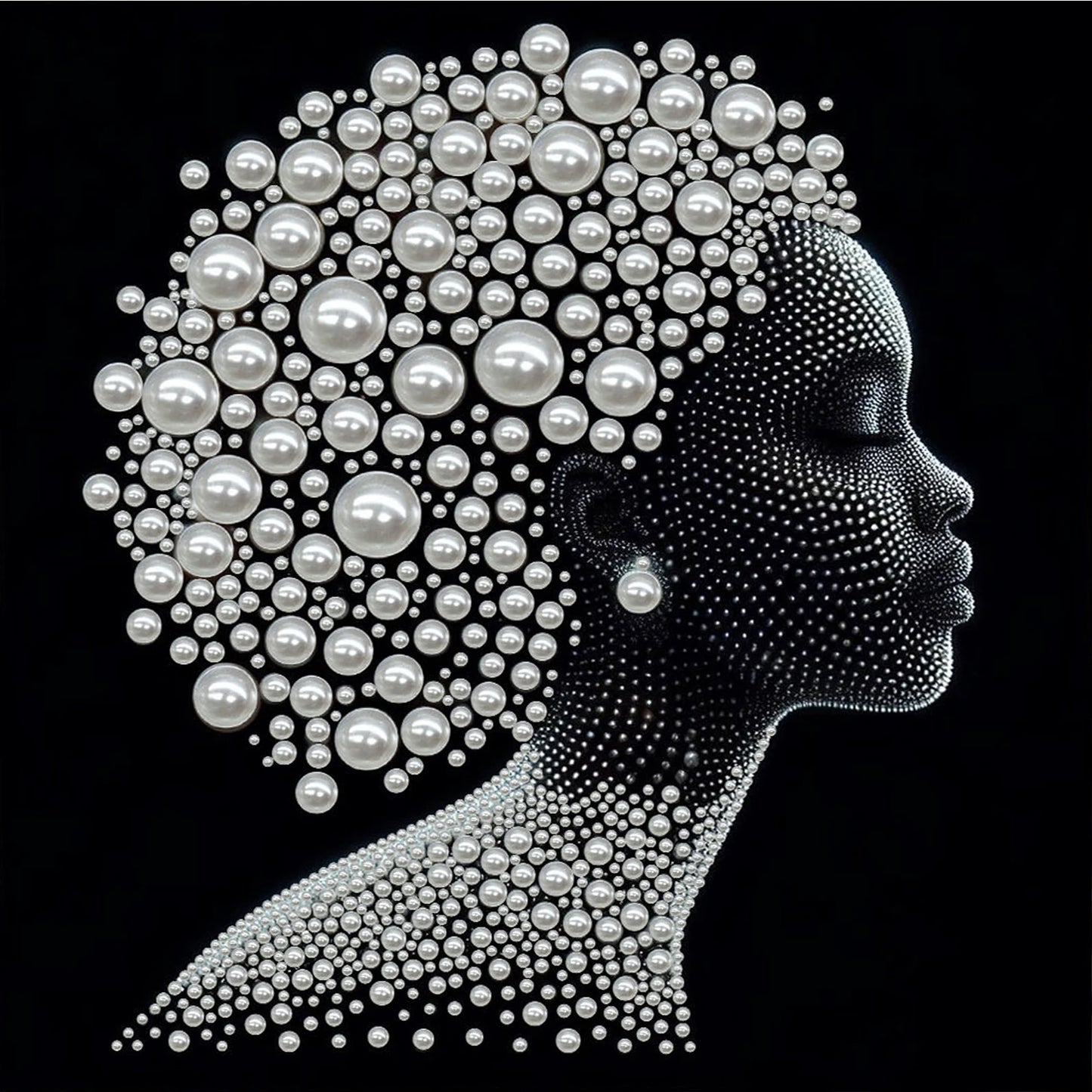 DIY Pearl Gem Paintings Picture Arts Craft for Adults/Beginners Gift Home Decor 30x30cm With Frame