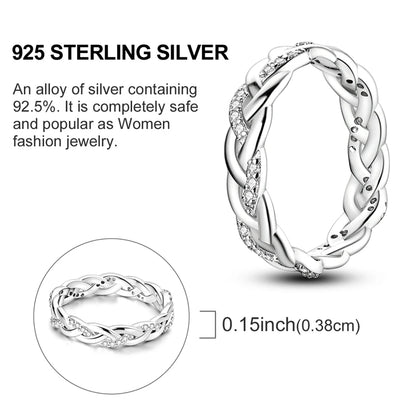 Hot Sale 925 Sterling Silver Ring Eye Plam Frefly Stars Heart Rings For Wedding Women Girls Jewelry Anniversary