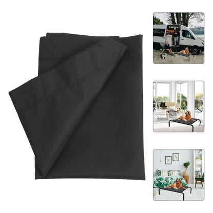 Elevated Pet Bed Cover Dog Cat Folding Camping Bed Cover Cat Dog House Portable Removable Washable Four Seasons Cover Breathable