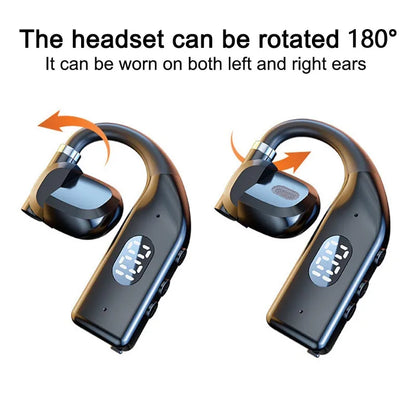 Earhooks Wireless Bluetooth 5.4 Headphones Gaming Sports Headset HiFi Stereo Noise Reduction Earbuds Earphone With Microphone