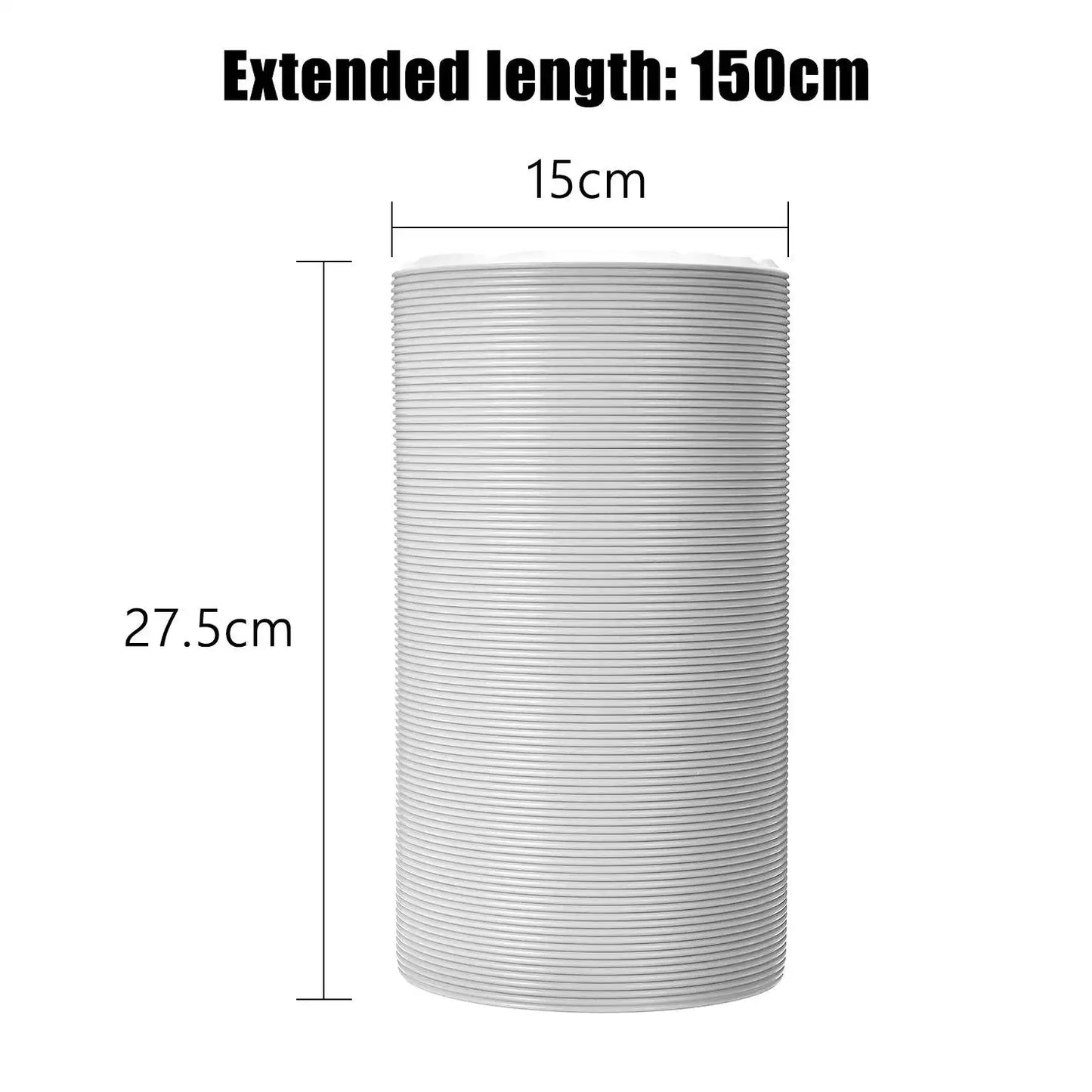 130/150mm 1.5m/2m/3m Air Vent Ducting Flexible Ventilation Ducting Exhaust Outlet Hose Pipe For Mobile Portable Air Conditioner