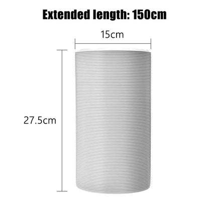 130/150mm 1.5m/2m/3m Air Vent Ducting Flexible Ventilation Ducting Exhaust Outlet Hose Pipe For Mobile Portable Air Conditioner