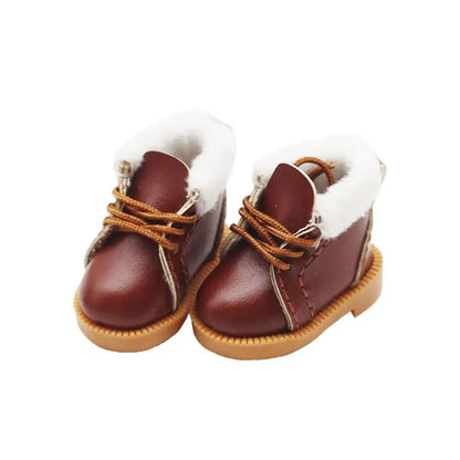 Doll Accessory Toy For 1/6 Blythes OB22 ob24 Dolls Doll Winter Boots Shoes Accessories Doll Clothes Accessories Mini Doll Shoes