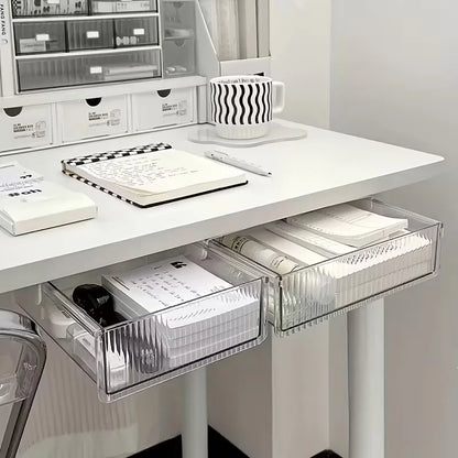 Desk drawer organizer, hidden storage drawer under the desk, suitable for organizing stationery in home offices