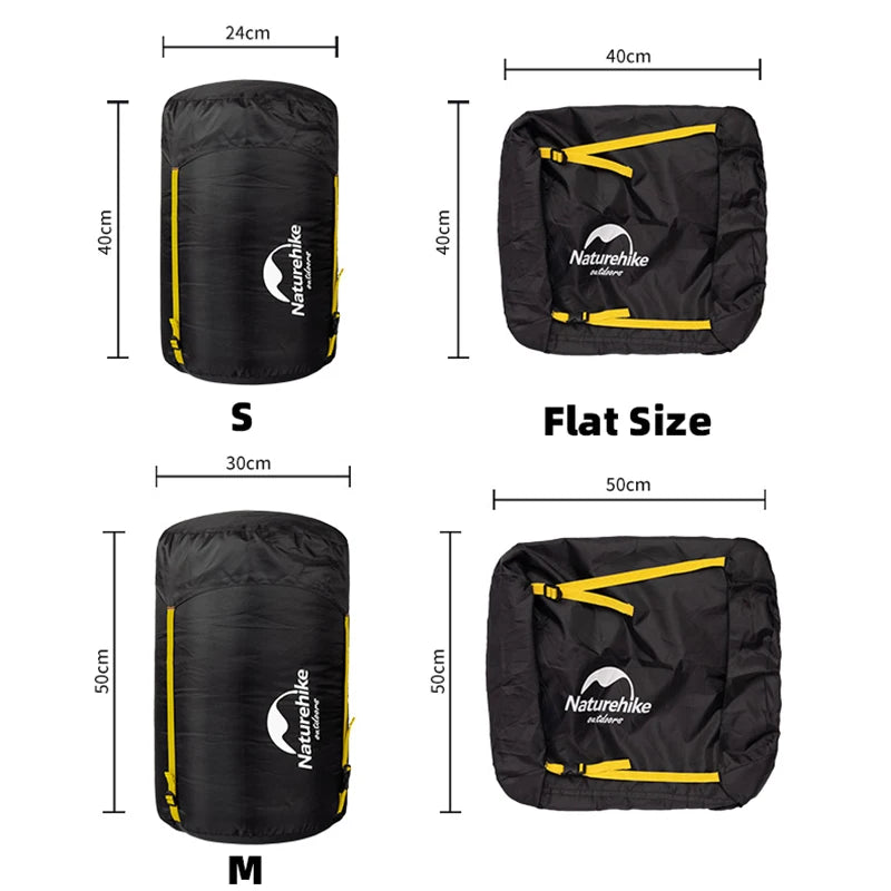 Naturehike Compression Bag For 3-4kg Sleeping Bag Splash-proof Multifunctional Camping Travel Portable Accessories Storage Sack