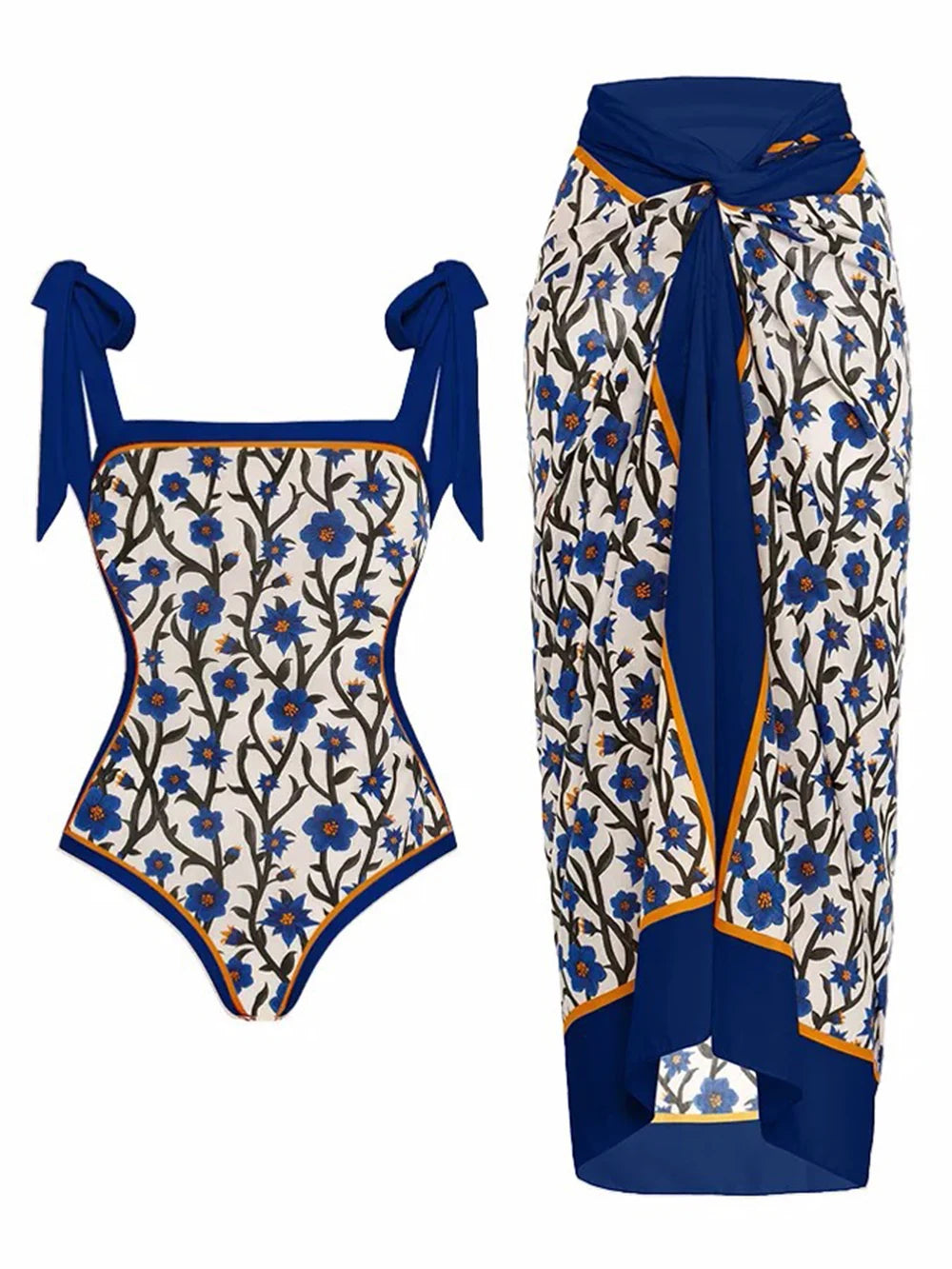 2023 New Arrival Push Up Women Bikini Set Floral Printed Ruffle Bikinis Strappy Bandage Swimwear Brazilian Biquini Bathing Suit