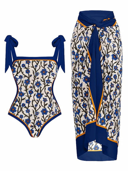 2023 New Arrival Push Up Women Bikini Set Floral Printed Ruffle Bikinis Strappy Bandage Swimwear Brazilian Biquini Bathing Suit