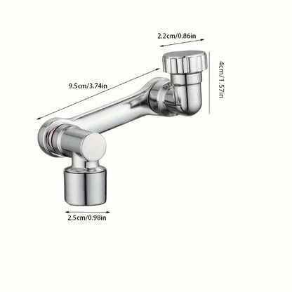 360° Rotating Faucet Extender - Multi-Functional, Foldable & Portable Spray Head for Bathroom & Kitchen Sinks
