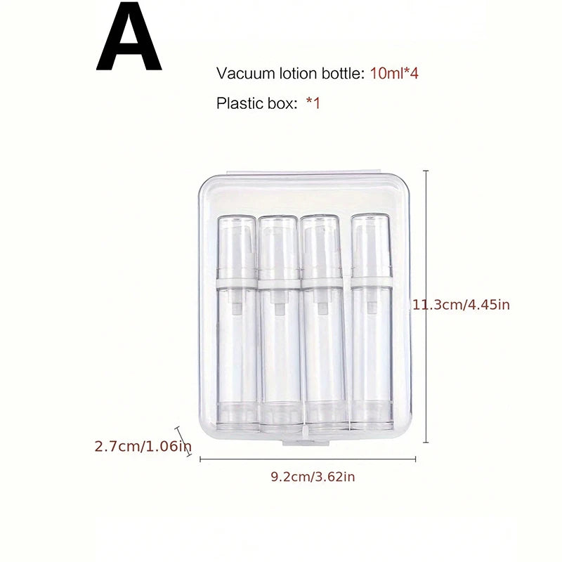 Travel Bottle Set Vacuum Bottle Spray Empty Bottle Water Emulsion Liquid Foundation Bottle Portable Essential Oil Bottle