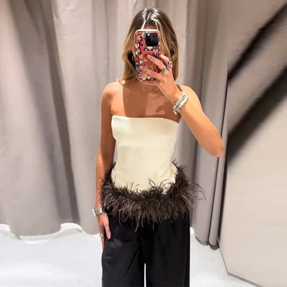 Women's Vintage Paisley Pattern Sleeveless Vest With Raccoon Fur Trim Fashion Waistcoat Outerwear 2025 Autumn Winter Streetwear