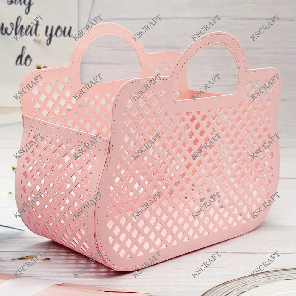 KSCRAFT Elegant Tote Bag Cutting Dies Stencils for DIY Scrapbooking Decorative Embossing DIY Paper Cards
