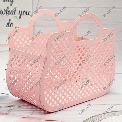KSCRAFT Elegant Tote Bag Cutting Dies Stencils for DIY Scrapbooking Decorative Embossing DIY Paper Cards