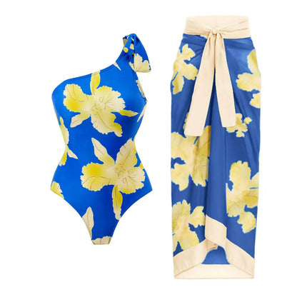 2023 New Arrival Push Up Women Bikini Set Floral Printed Ruffle Bikinis Strappy Bandage Swimwear Brazilian Biquini Bathing Suit