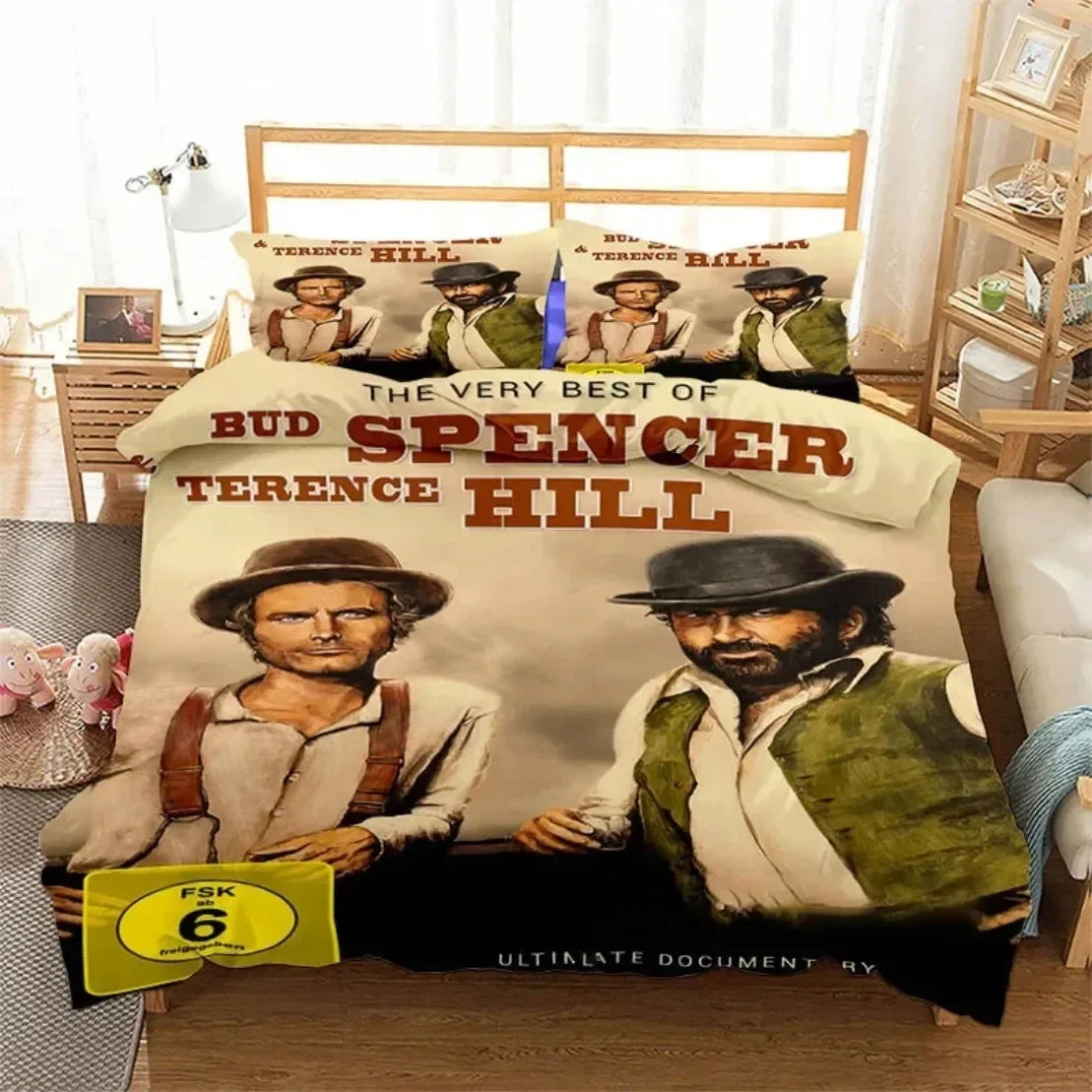 3D Printed film star Bud Spencer Terence Hill Bedding Set Duvet Covers Pillowcases Comforter Bedding Set Bedclothes Textile Home