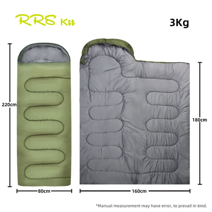 1.8/2.4/3.5 KG Thickened and Widened Oversized Sleeping Bag -15 ℃ -25 ℃ Cold Waterproof Warm Outdoor Cotton Sleeping Bag