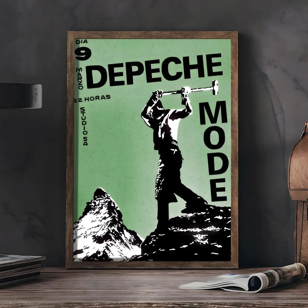D-Depeche-M-Mode Band Painting Calligraphy Wall Art HD Canvas Oil Painting Posters Prints Home Bedroom Living Room Decor Gift