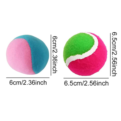 3-12PCS/Set Soft Hard Sticky Ball Balance Balls Mix Colors Lightweight Catch Chasing Games Home Park Playground Pet Supplies ZYF