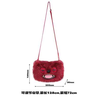 Fugglers Ugly Teeth Monster Bag Crossbody Cute Plush Wallet Plush Bag Fuggs Crossbody Bag with Shoulder Strap Animal Plushies